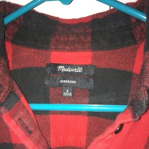 Madewell Oversized Buffalo Checked Flannel Shirt